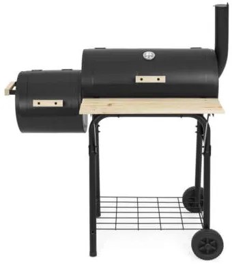 2in1 faszenes BBQ grill és smoker