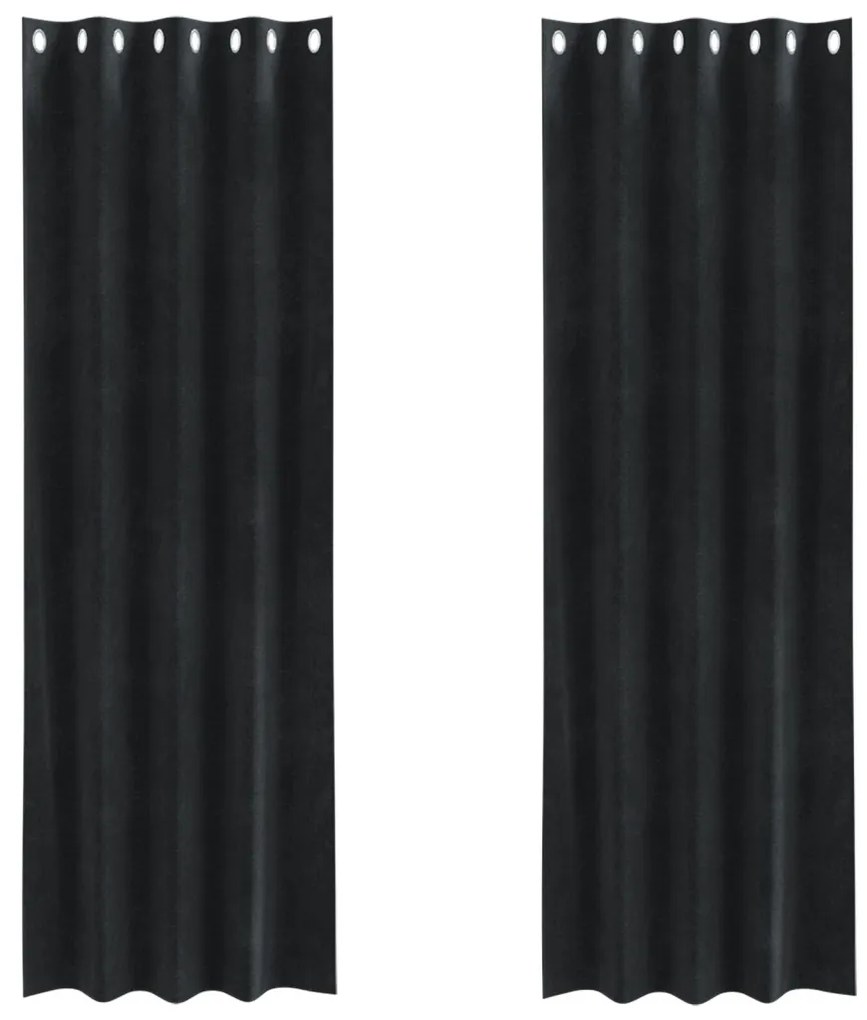 Sötétítő Függönyök Személygéppel 2 db Fekete bársony