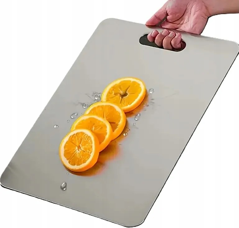 Rozsdamentes acél vágódeszka , tartós vágódeszka 34/23cm