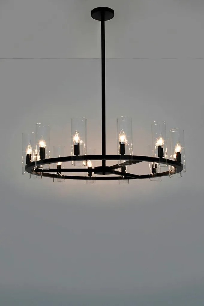 KING HOME 53159 KARE CANDEL CROWN Modern Függesztett Lámpa Fekete E14 IP20