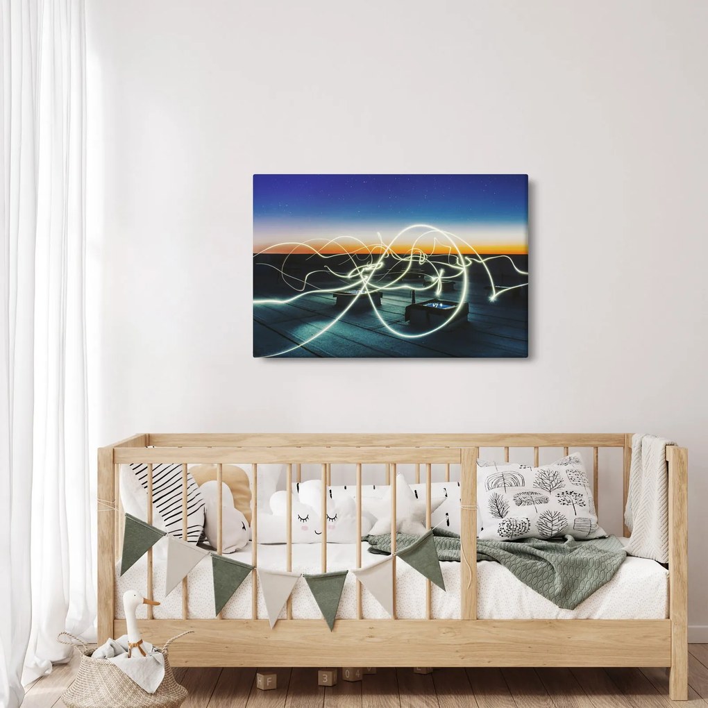 Kép - kilátás az égre a tetőről (90x60 cm)