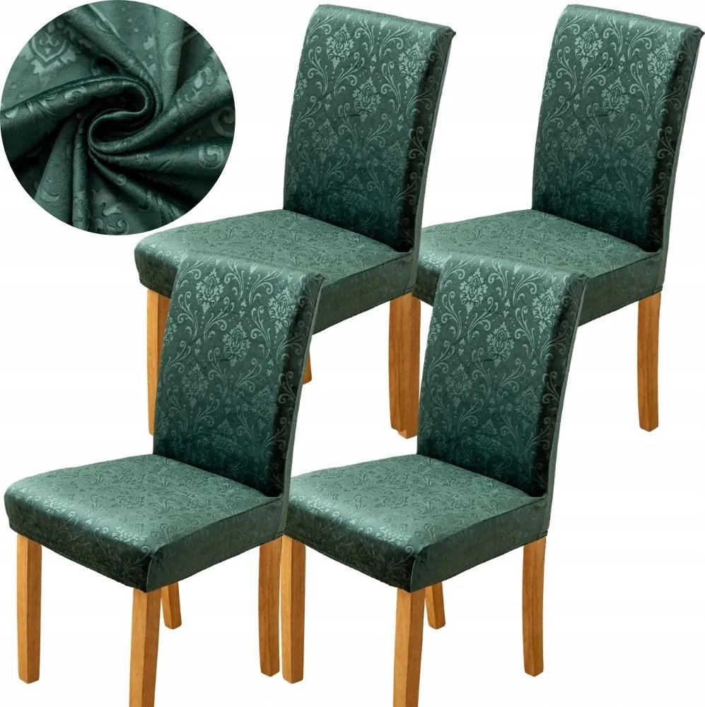 4DB-OS Székhuzat Szett Velúr Univerzális Szék Oeko Tex Zöld