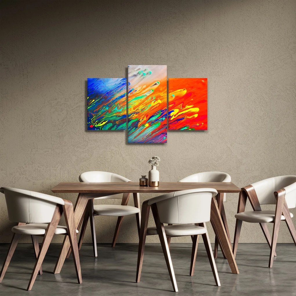Kép - Színes absztrakció (90x60 cm)