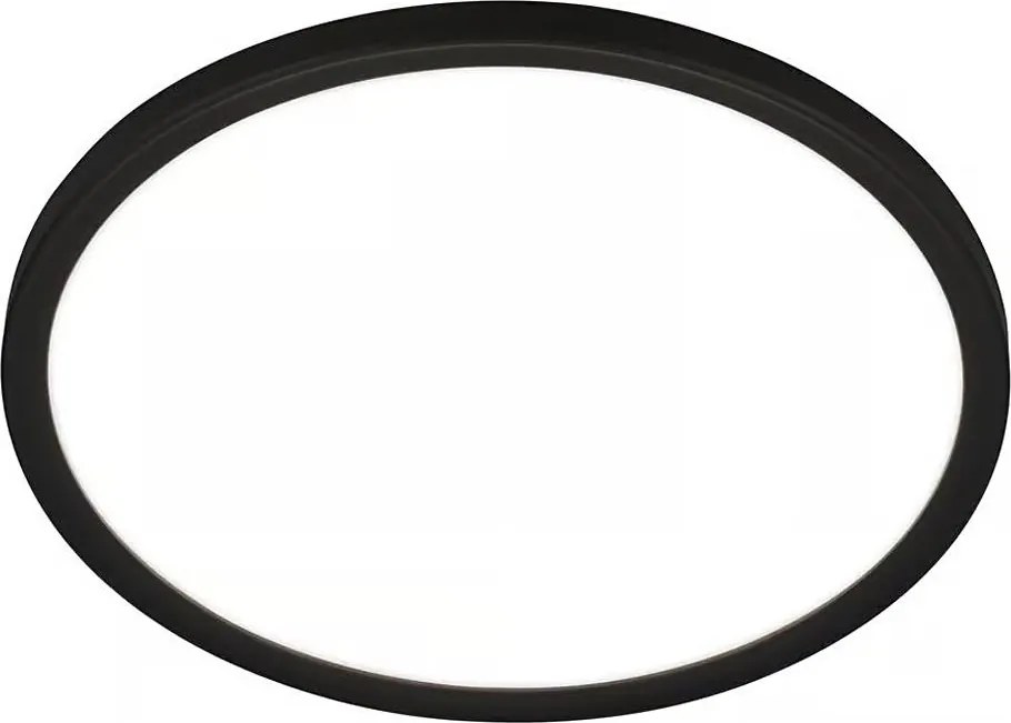 Briloner - LED fürdőszobai mennyezeti lámpa mozgásérzékelővel MOVE LED/18W/230V IP44 Ø 29 cm fekete