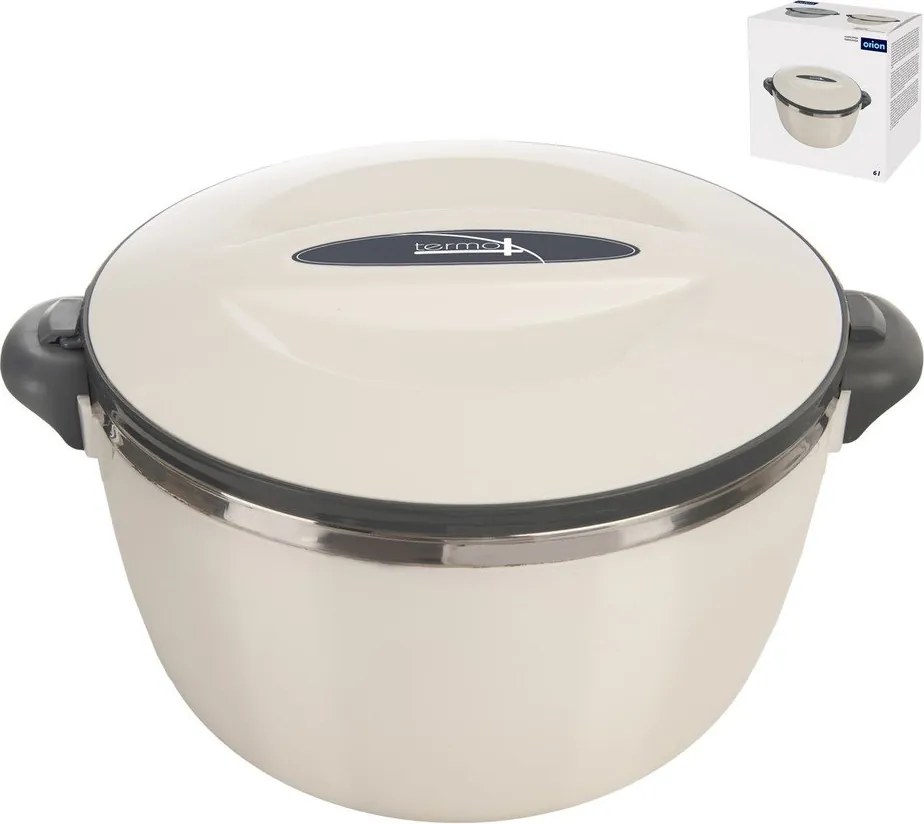 Krémszínű ételtartó termosz 6 l Termo – Orion