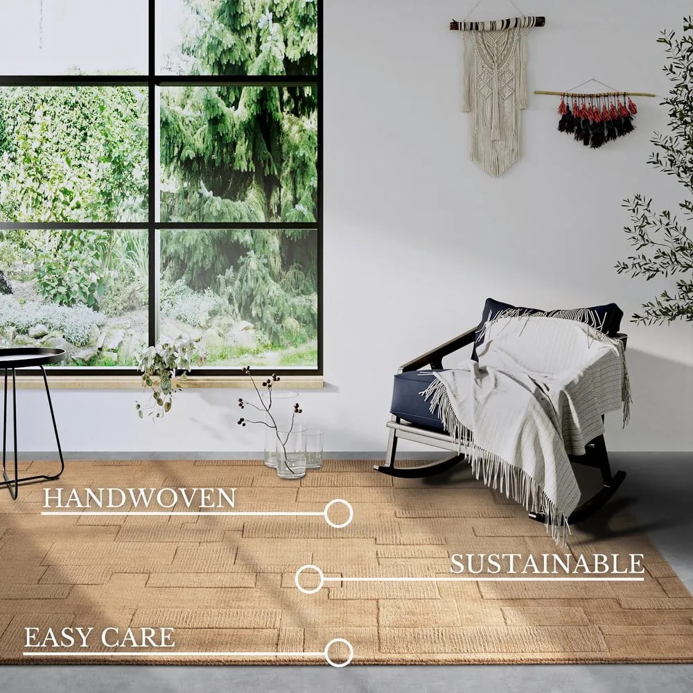 Bézs kézi szövésű gyapjú szőnyeg 120x170 cm Wilhelmine – Villeroy&amp;Boch