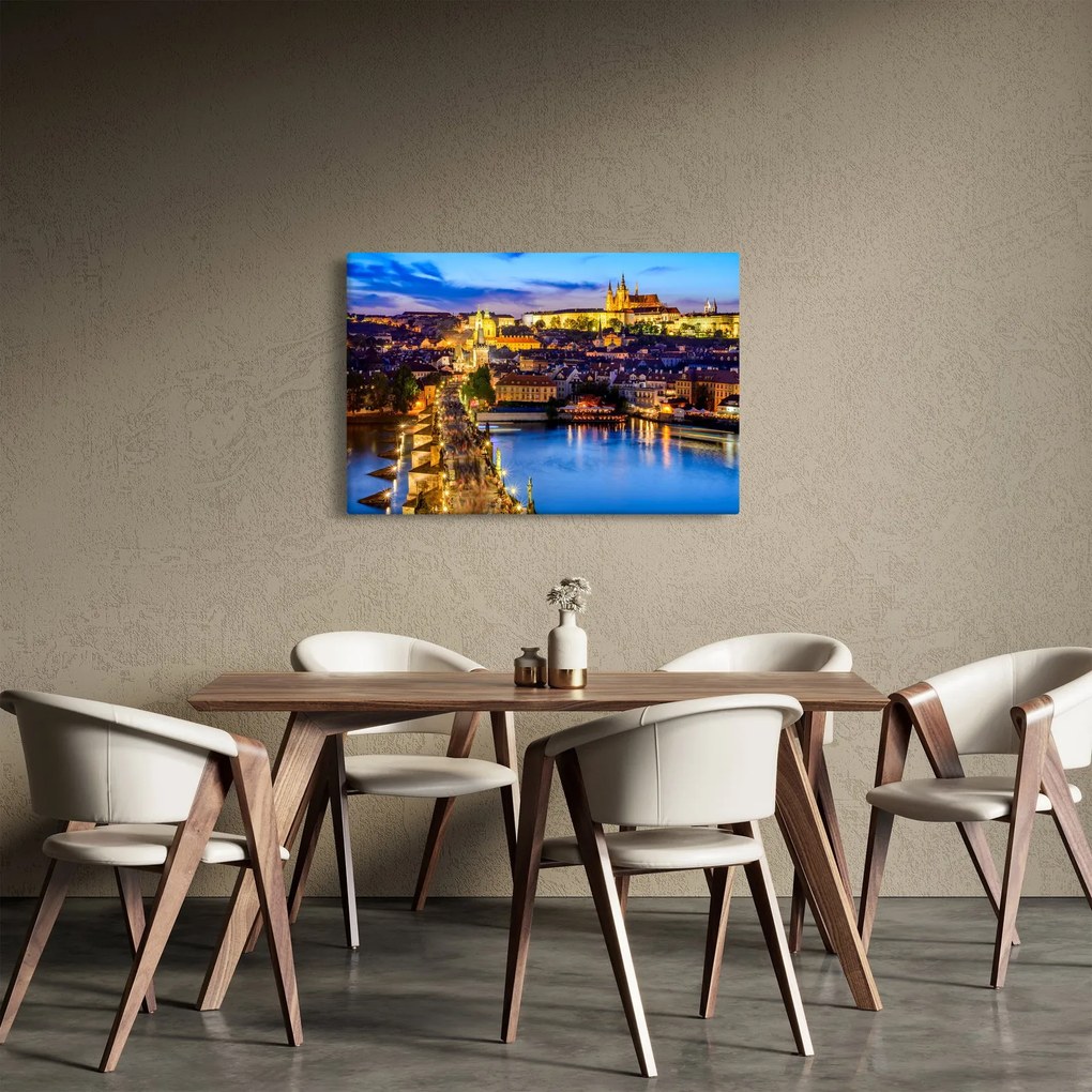 Kép - Károly-híd, Prága, Cseh Köztársaság (90x60 cm)