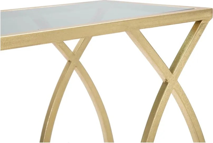 Tárolóasztal üveg asztallappal 25.5x45.5 cm Glam – Mauro Ferretti