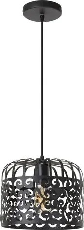 Rabalux beltéri függeszték e27 60w fekete alessandra