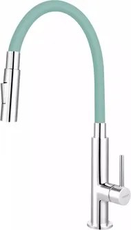 Ferro Zumba Slim 2F Konyhai Csaptelep Flexibilis Kifolyócső Menta/króm