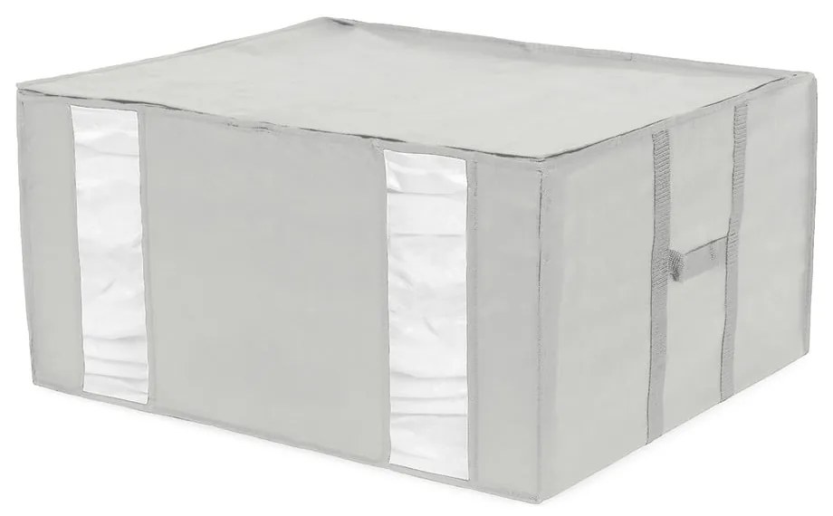 Vákuumos-megerősített textil ruhatároló doboz 56x42x33 cm Granit – Compactor