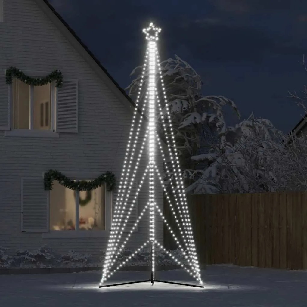 hideg fehér LED karácsonyfa 861 LED 478 cm