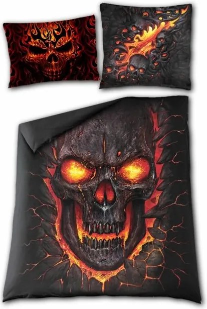 Skull Blast ágynemű garnitúra Spiral Anglia