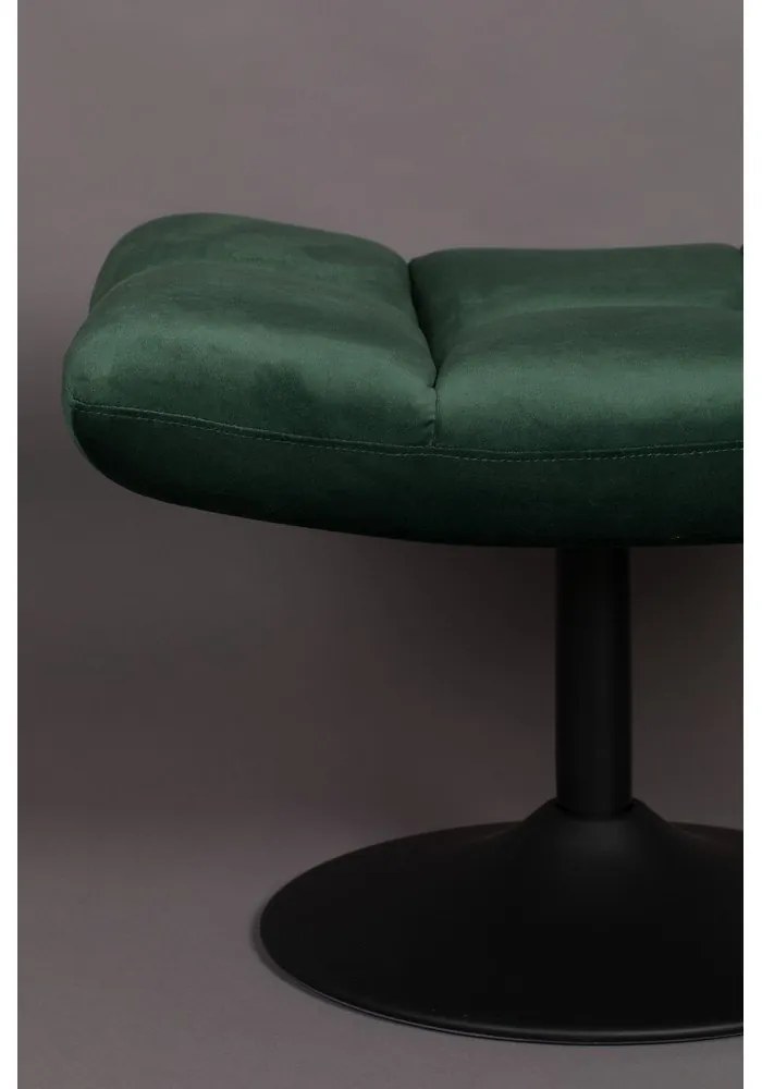 Bar zöld bársony lábtartó - Dutchbone