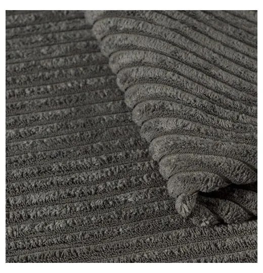 Szürkésbarna kordbársony fotel Lord – Ropez