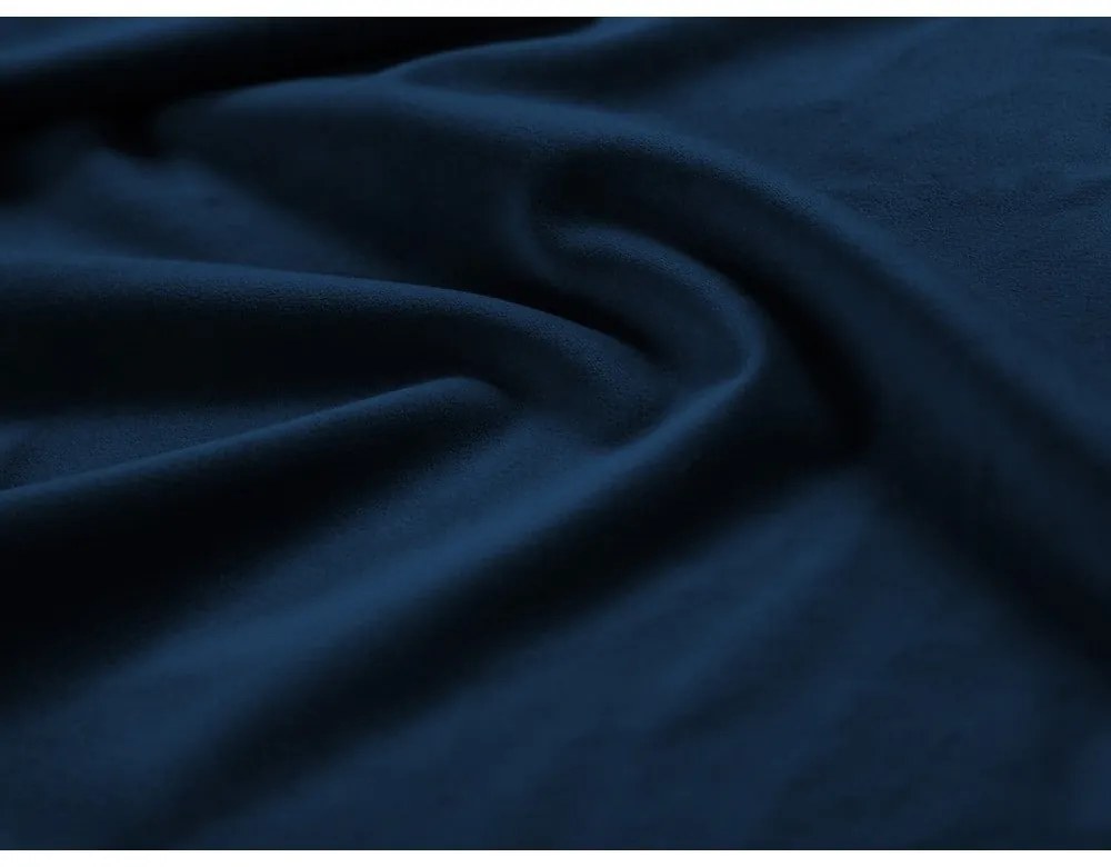 Sötétkék kárpitozott ágyneműtartós franciaágy ágyráccsal 180x200 cm Casey – Mazzini Beds