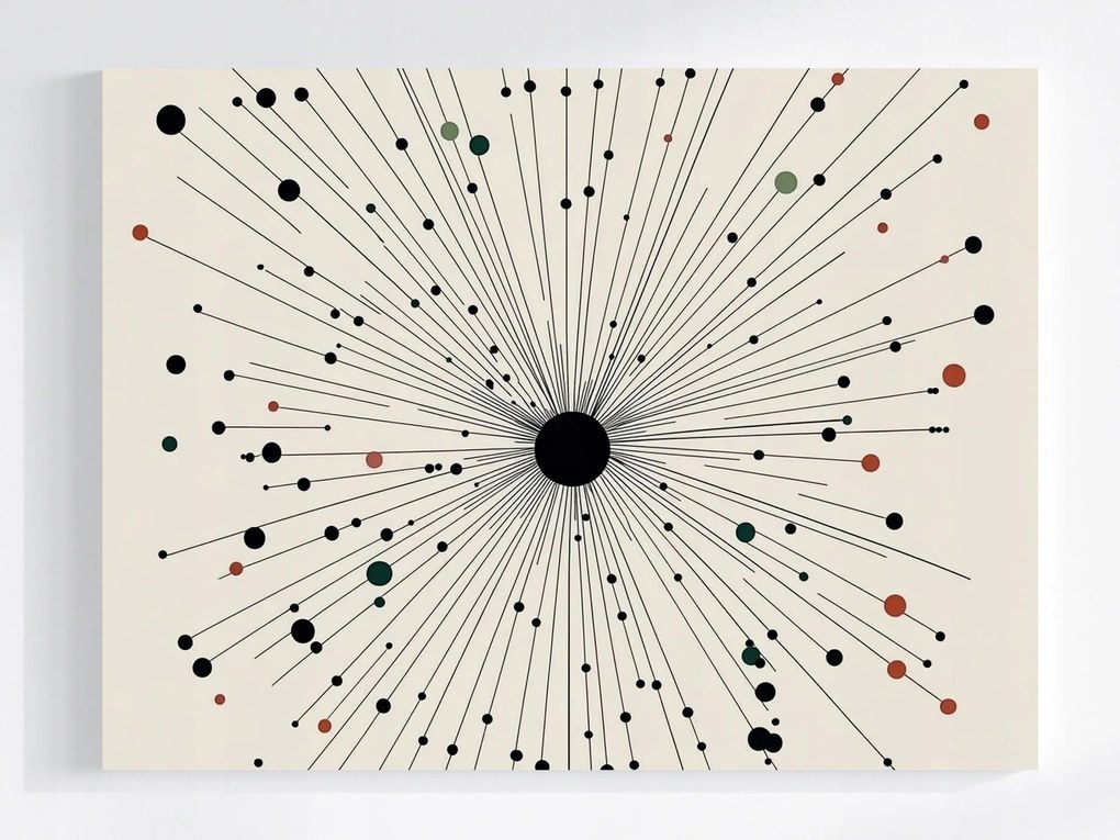 Canvas Vászonkép Grafika Geometria Absztrakt Nap 80x60