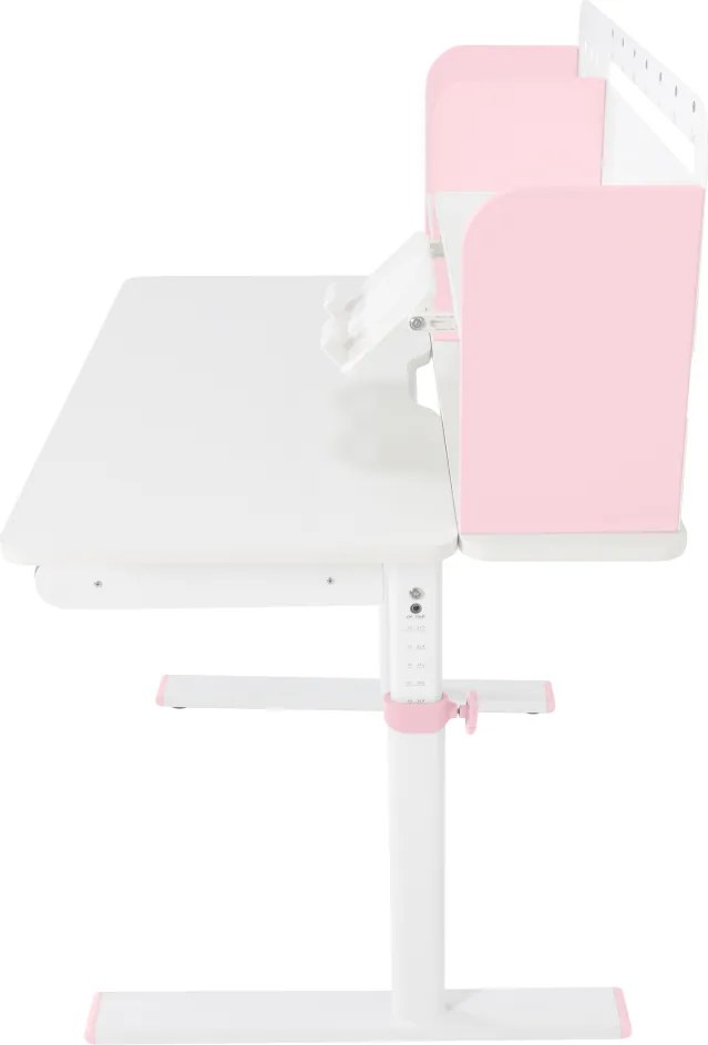 Növekvő íróasztal, rózsaszín/fehér, ADAN