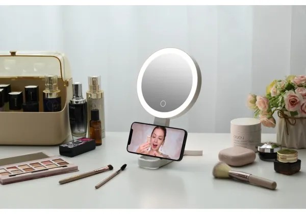 Immax 09103L - LED+CCT Fényerőszabályozható kozmetikai tükör SWEET LED/3W/5V fehér