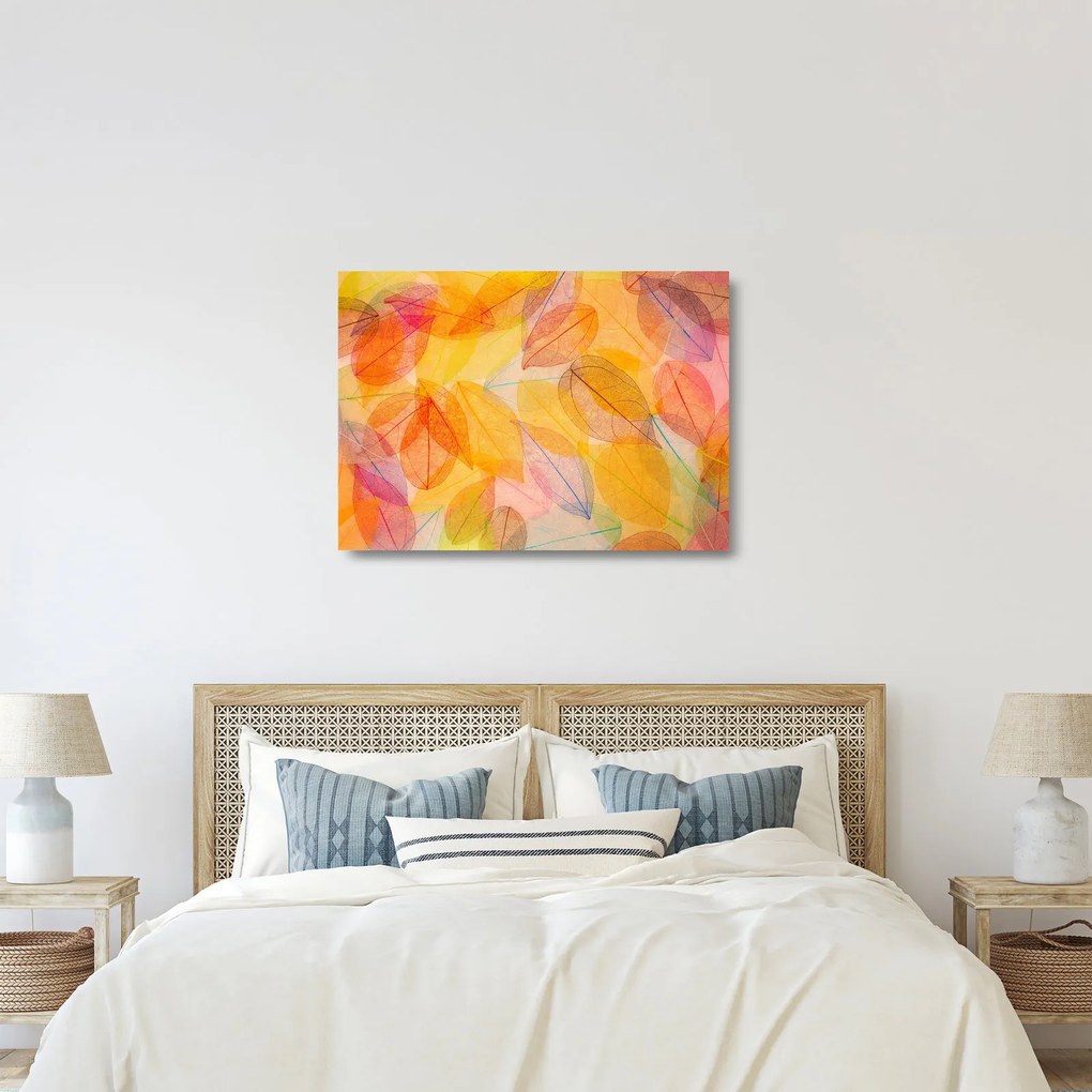 Kép - Háttér az őszi levelekből (üvegen) (70x50 cm)