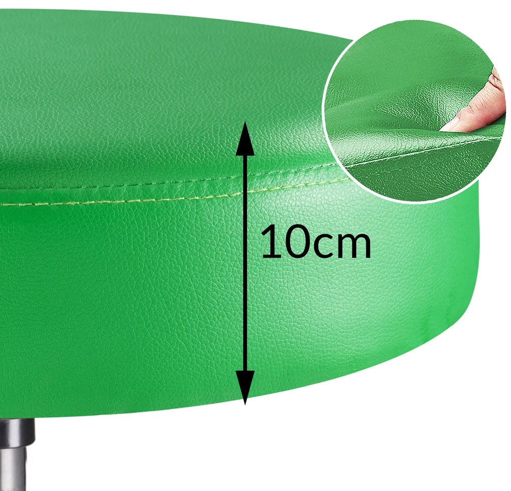 Casaria® Gurulós puff - zöld