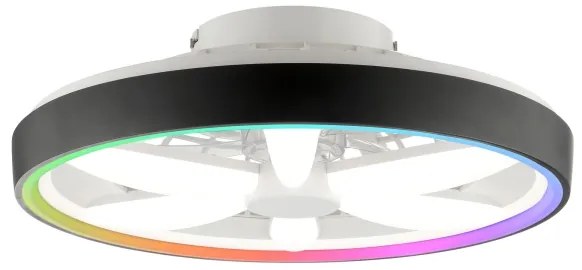 Brilliant - GAIANO LED/48W/230V RGBW mennyezeti ventilátor fekete +DO
