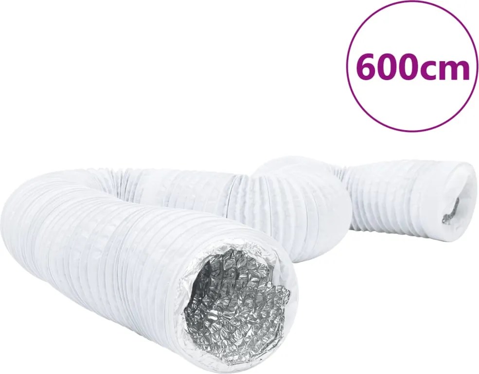 vidaXL alumínium és PVC szellőzőcső 6 m Ø15 cm