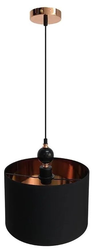 Csillár zsinóron MELBA 1xE27/60W/230V fekete