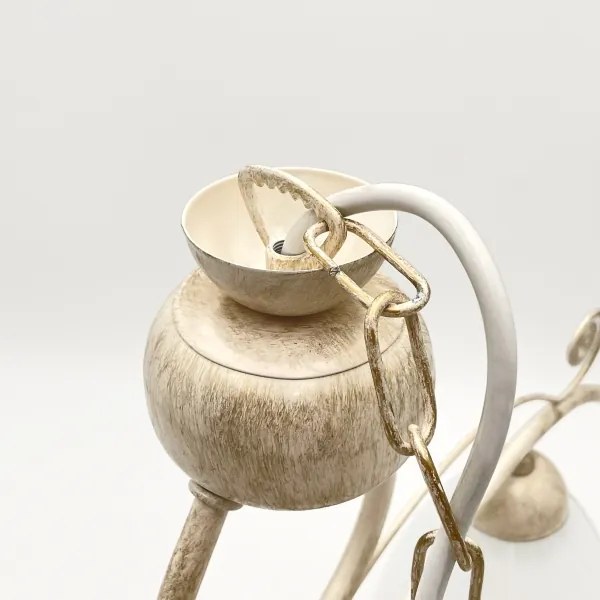 Csillár láncon RETRO 2xE27/60W/230V arany/patinás