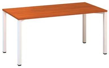 Alfa Office  Alfa 420 konferenciaasztal fehér lábazattal, 160 x 80 x 74,2 cm, egyenes kivitel, cseresznye mintázat%