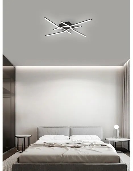 Brilagi - STRIPES LED mennyezeti lámpa 38W/230V, fekete