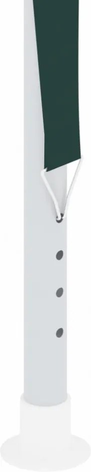 zöld rendezvénysátor oldalfalakkal 4 x 6 m 90 g/m²