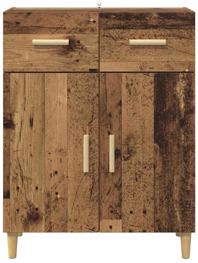 Széf fiókkal Régi fa 34 x 69.5 x 89 cm Faanyag
