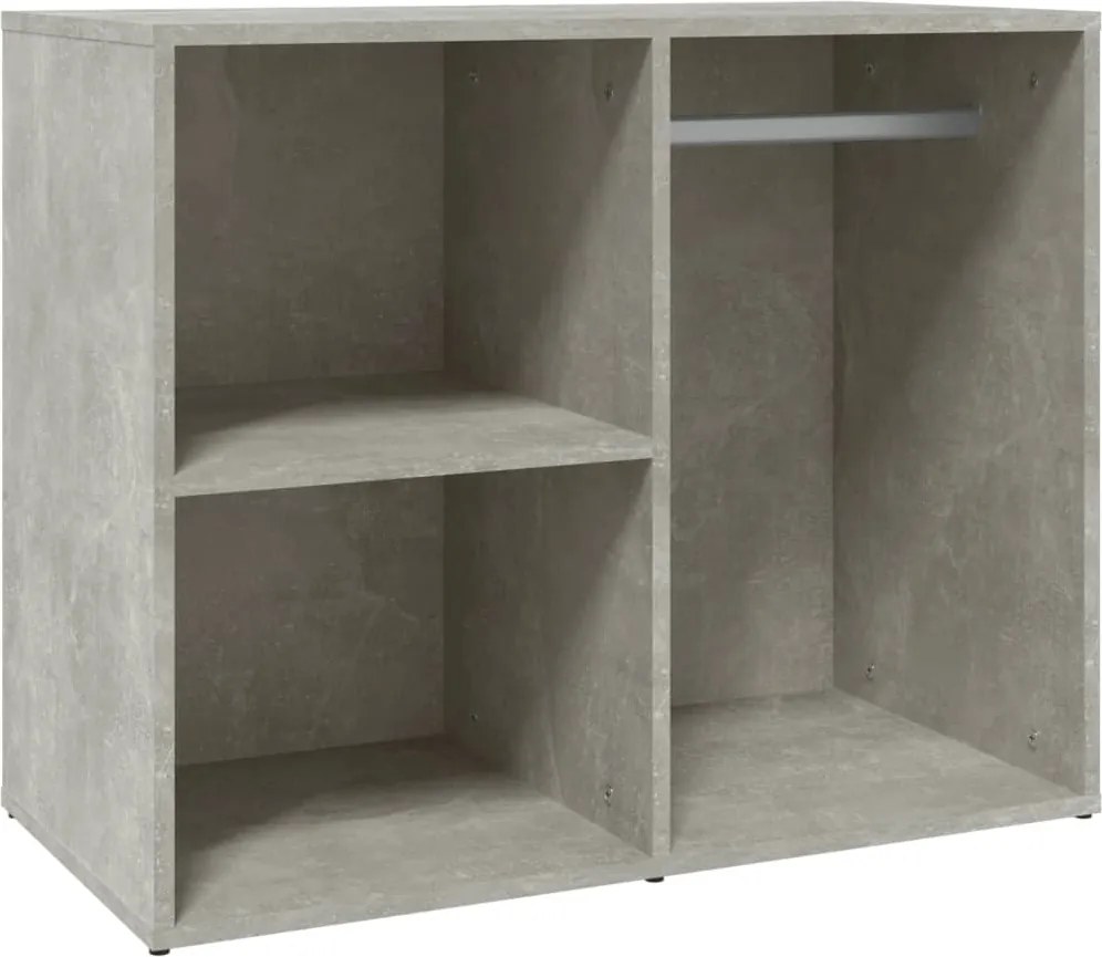 vidaXL betonszürke szerelt fa pipereszekrény 80 x 40 x 65 cm