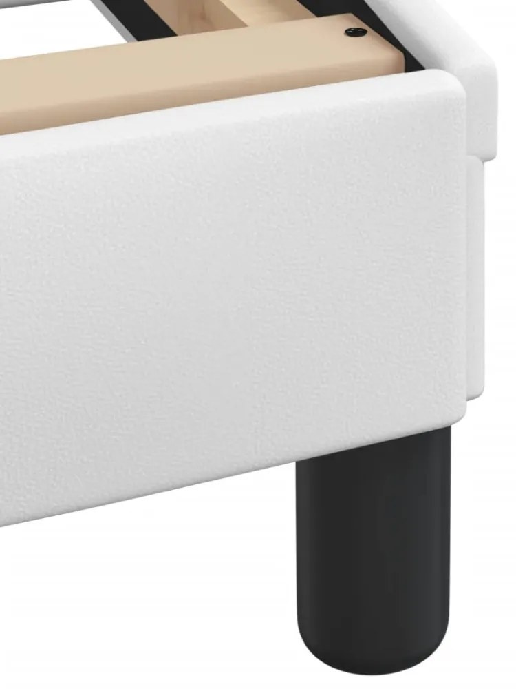 fehér műbőr ágykeret matrac nélkül Hvar 160x200 cm