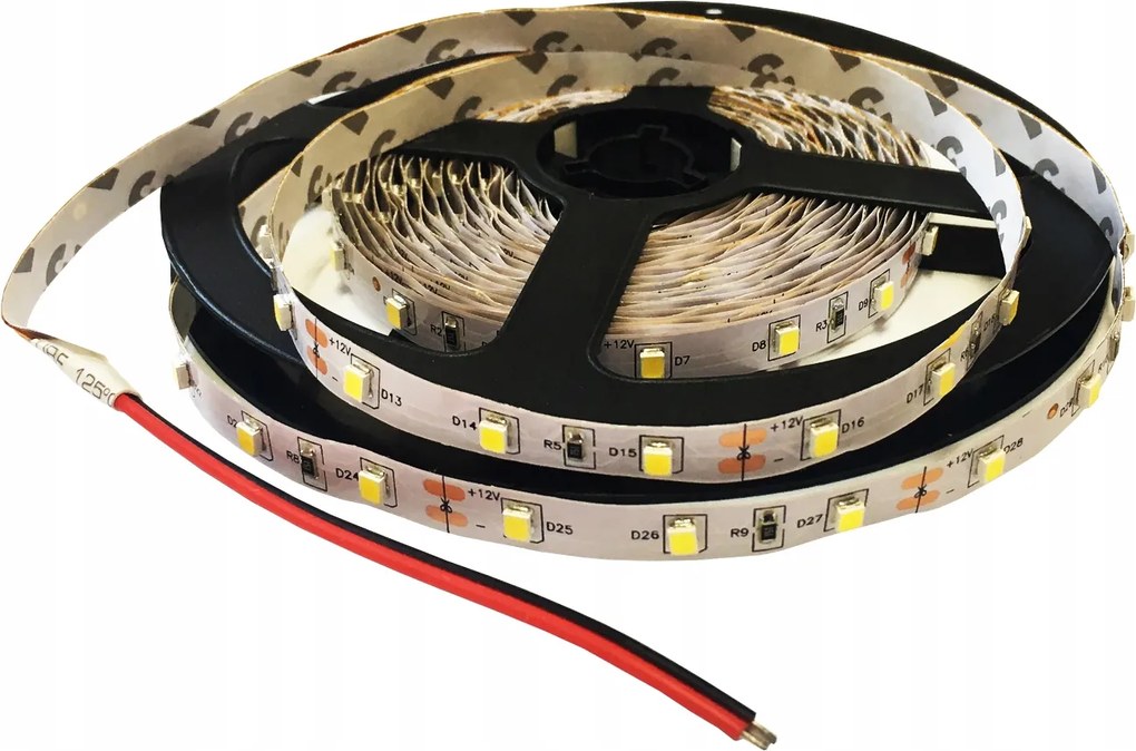 Led szalag 2835 24V IP20 11W/m 5m meleg 30202