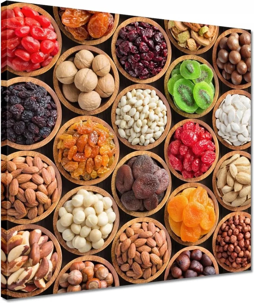 Vászonkép 40x40 Fűszerek gyógynövények tál