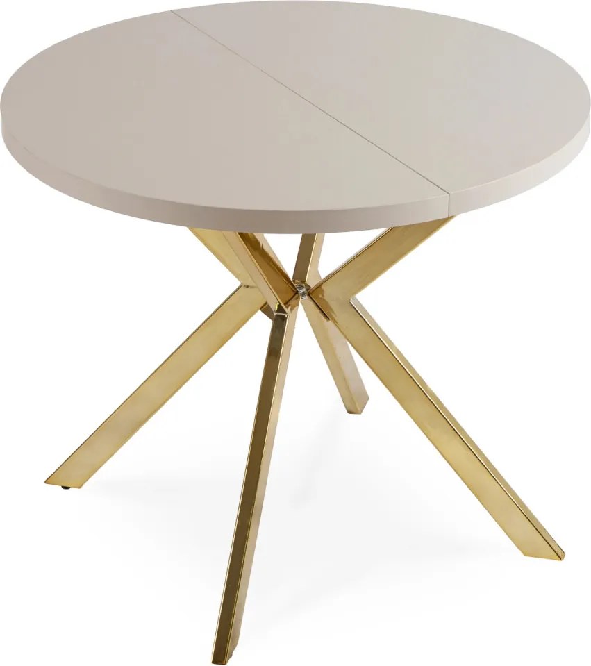 DORIAN asztal 80–160 cm, kasmír/arany