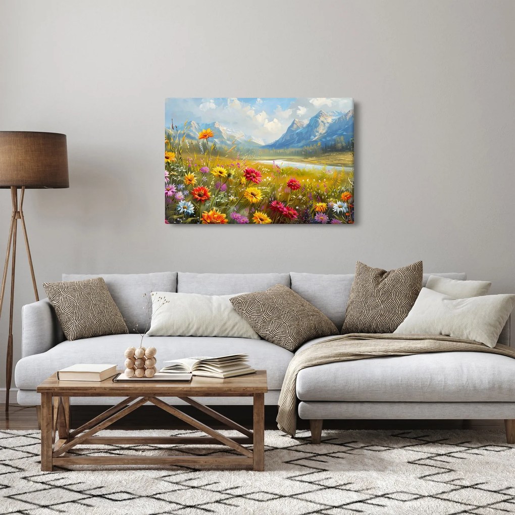 Kép - Festett táj (90x60 cm)