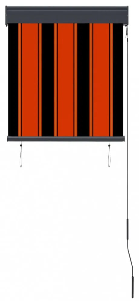 narancssárga és barna kültéri roló 60 x 250 cm