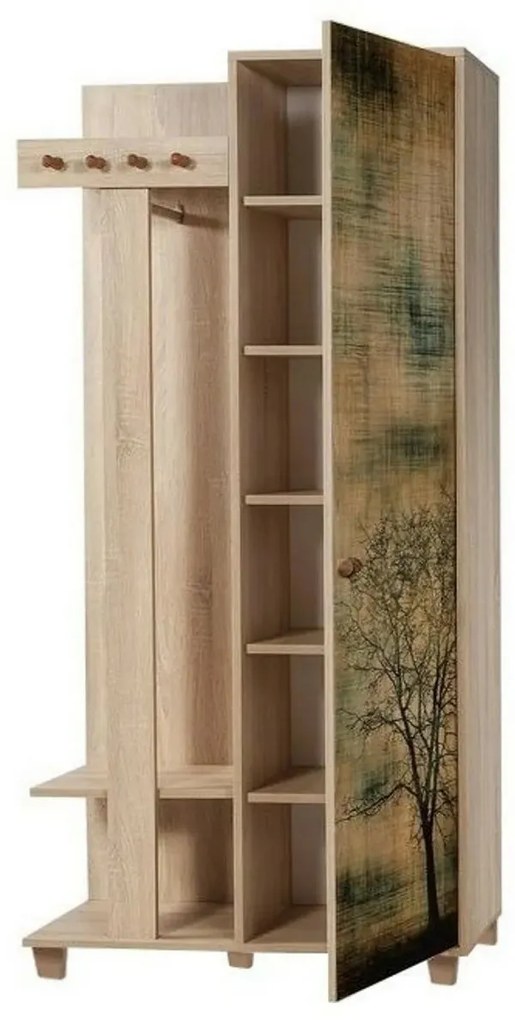 Garmanto Tree Sonoma Oak akasztó szekrénnyel