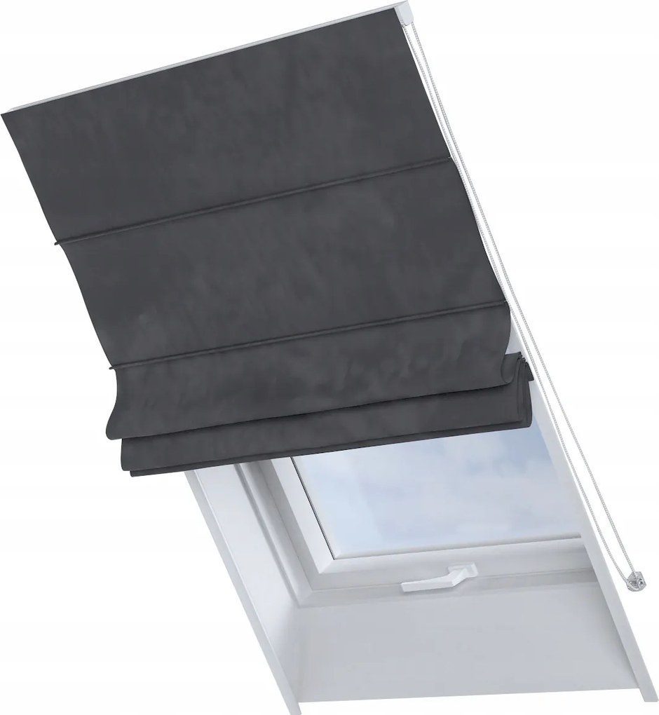 Kész redőny Rimini tetőtéri ablakra 50x60cm fekete