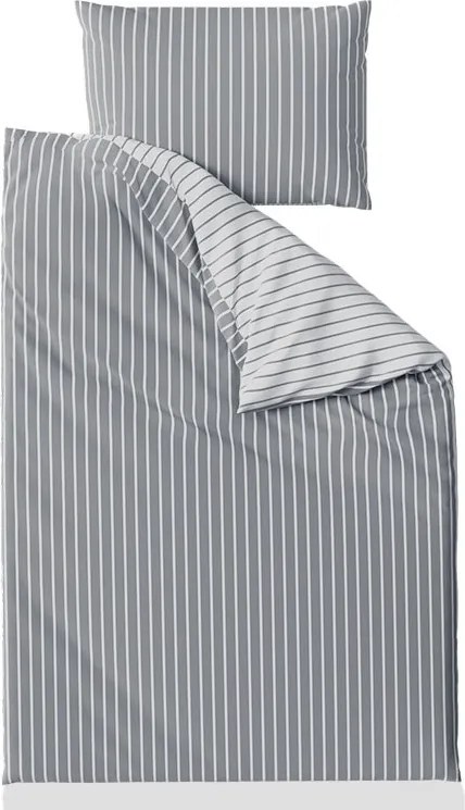 Renforcé pamut ágyneműhuzat CAPRIVI szürke gombokkal Ágyneműhuzat mérete: 70 x 90 cm | 140 x 220 cm