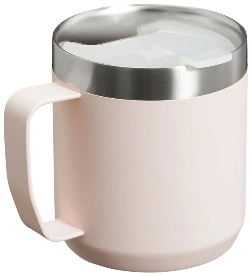 Világos rózsaszín rozsdamentes acél termobögre 350 ml Stay-Hot Camp Mug Rose Quartz – Stanley