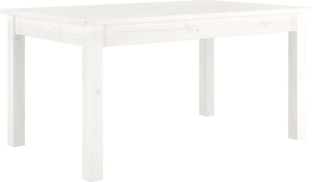 vidaXL fehér tömör fenyőfa dohányzóasztal 80 x 50 x 40 cm