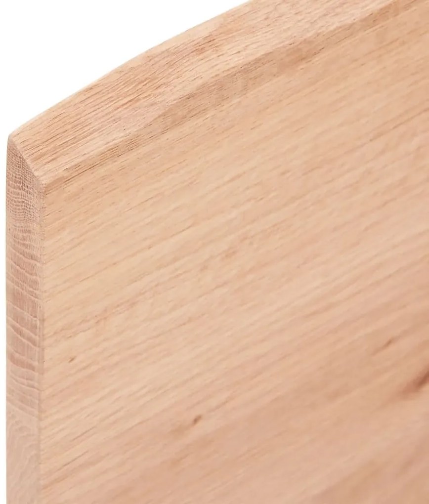 világosbarna kezelt tömör fa fürdőszobai pult 40x30x2 cm