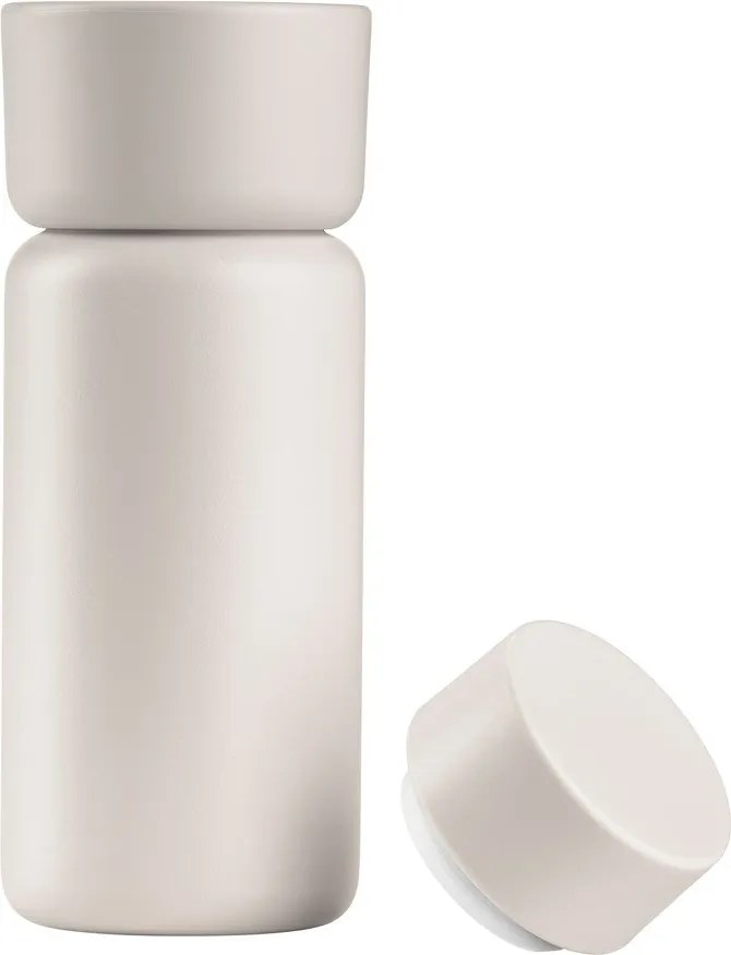 Bézs rozsdamentes acél termobögre 400 ml Singles – Zone