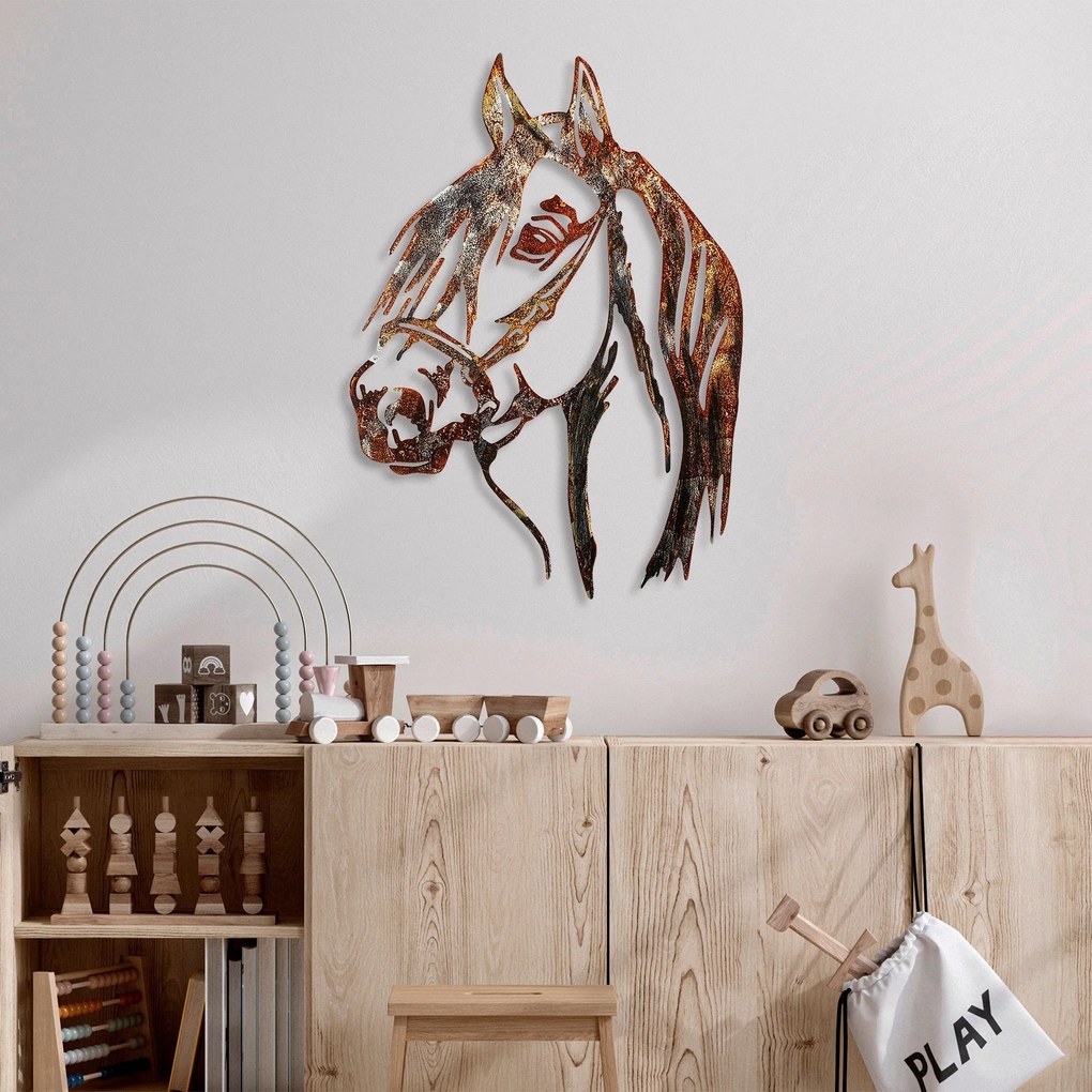 Fém fali dekoráció, Horse - 3