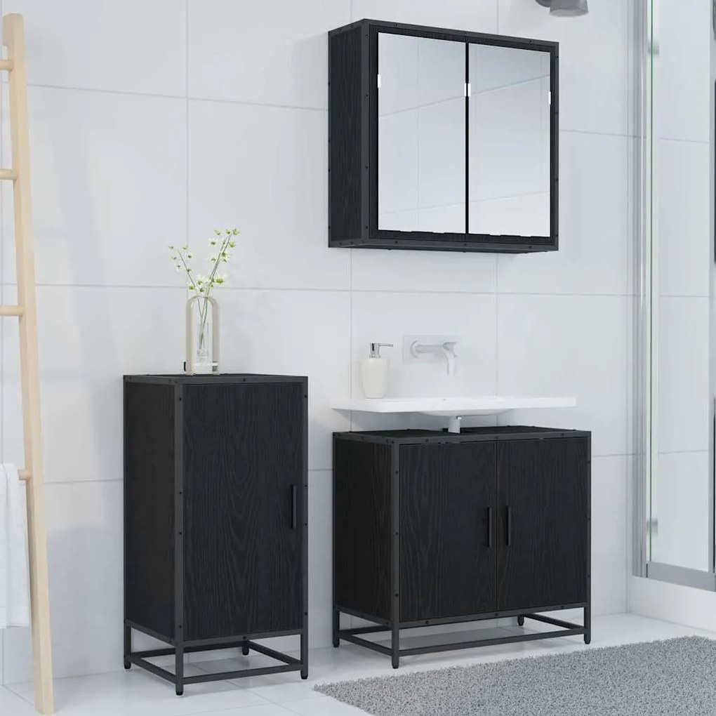 Széf Musta tammi 35 x 35.5 x 76 cm Faanyag