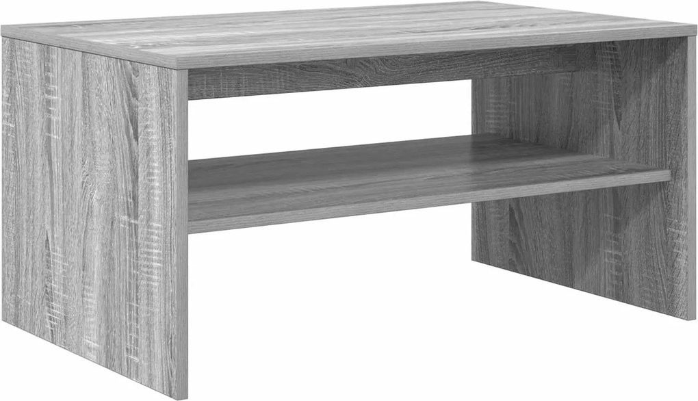 vidaXL Dohányzóasztal Szürke Sonoma 80 x 50 x 40 cm Faanyag